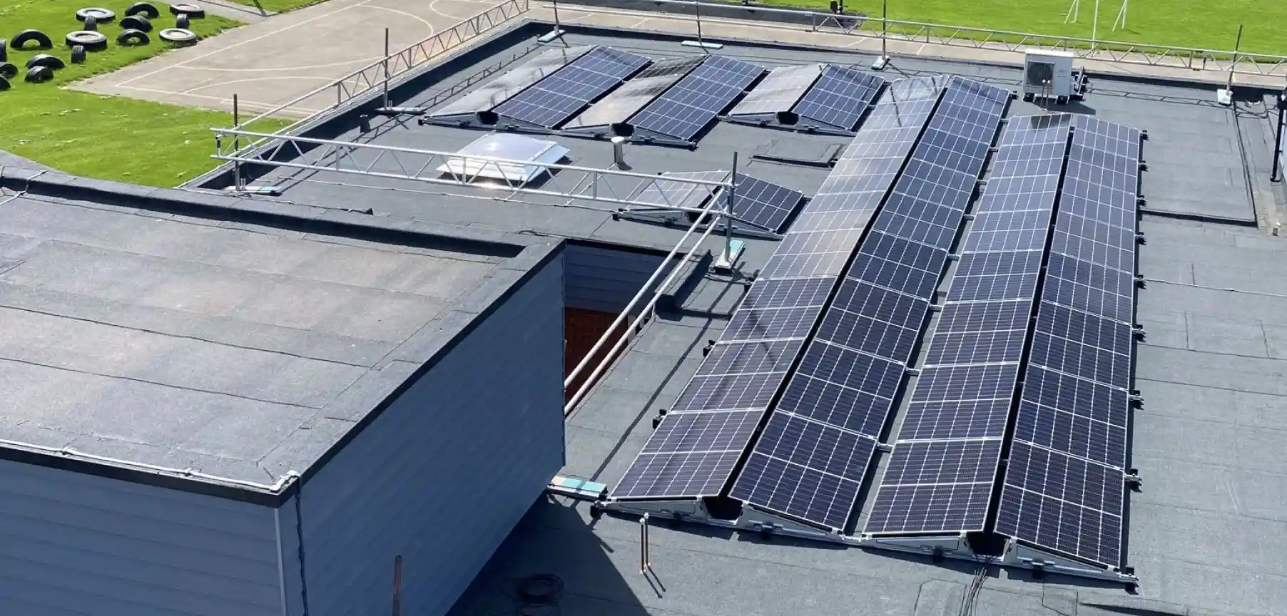 Warehouse solar panel installer