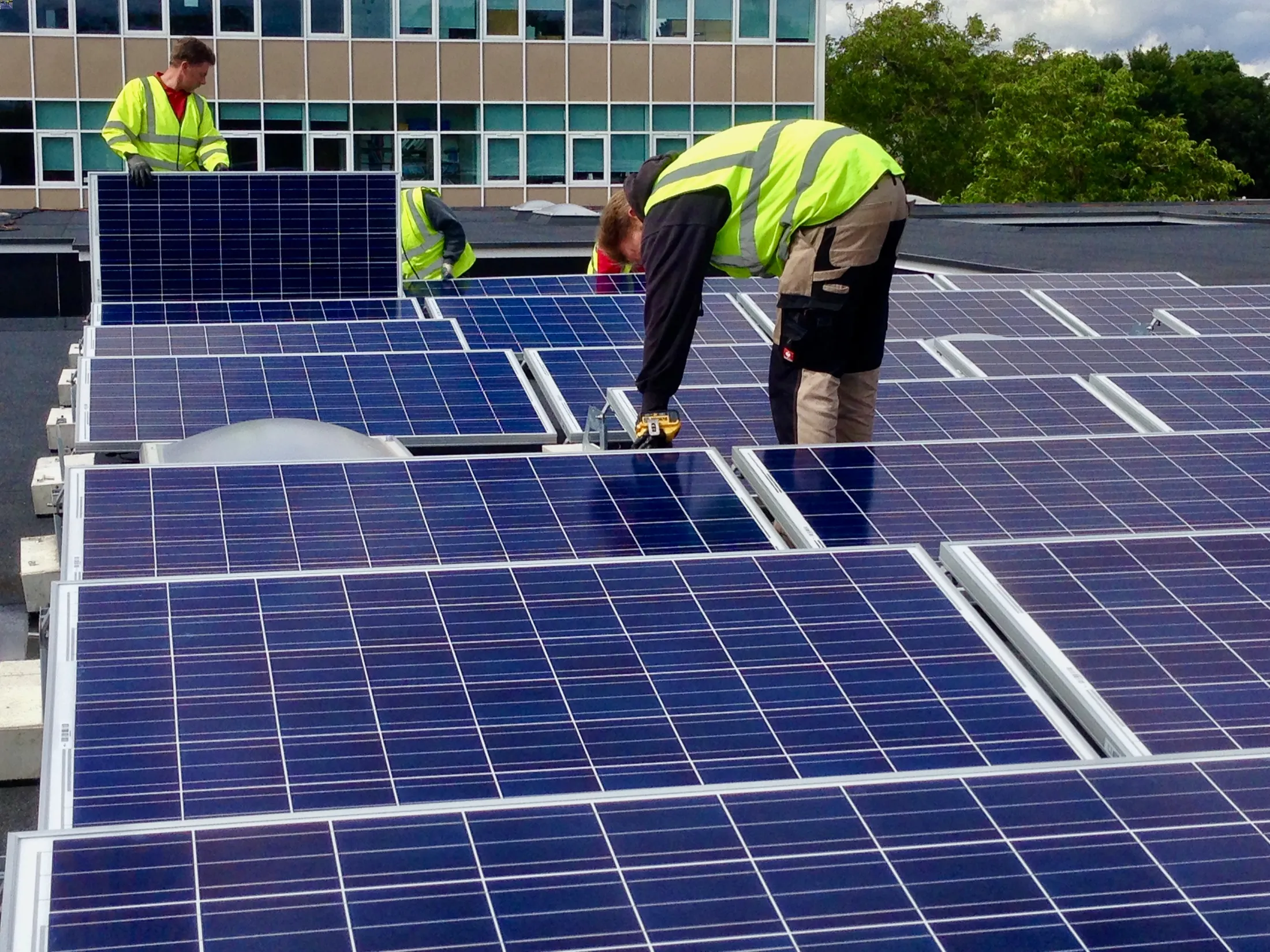 Solar install on Hertfordshire School