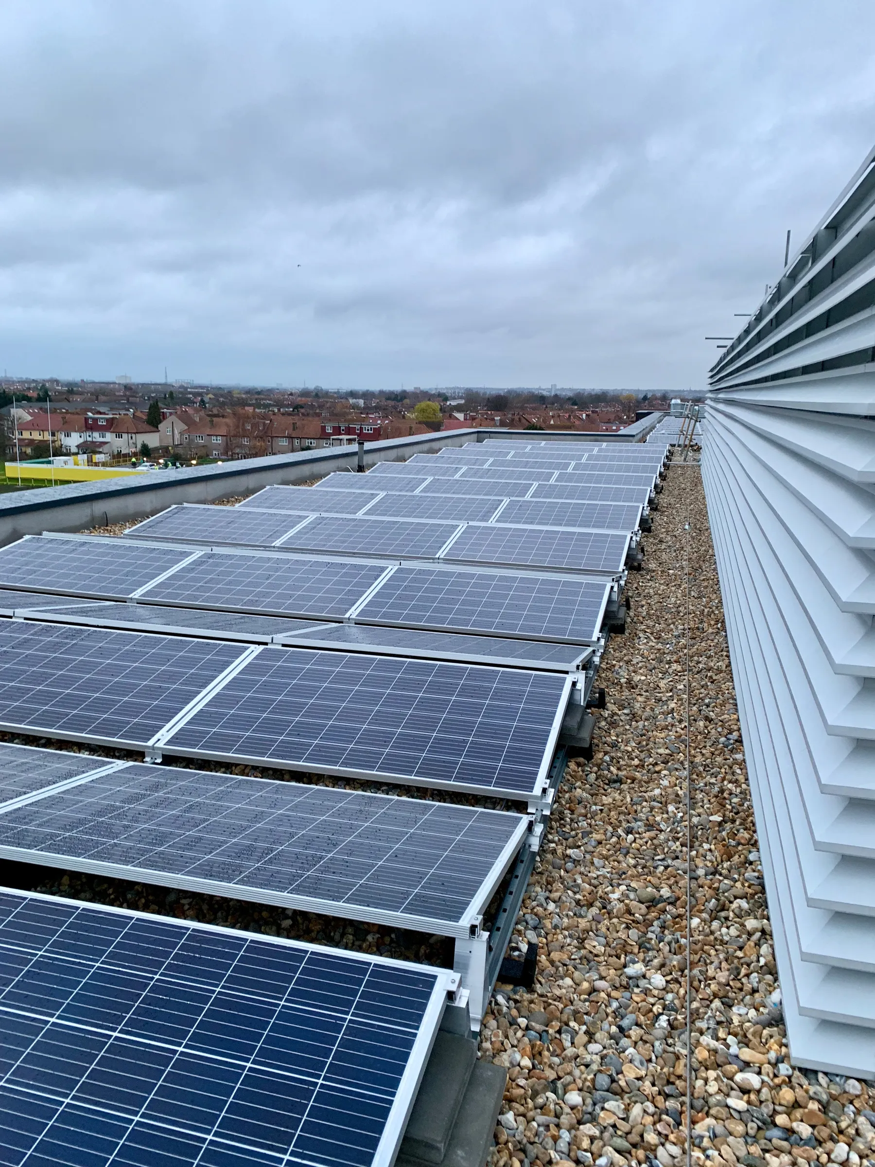 Woodmansterne School solar install